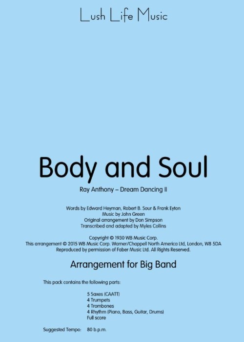 BODY AND SOUL (Ray Anthony)